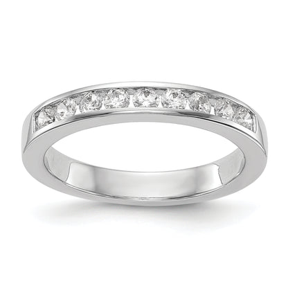 14k White Gold 5/8 Ct. Lab Grown Diamond VS/SI+ G+ Wedding Band Ring