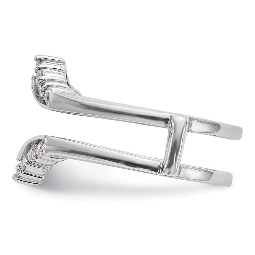 14k White Gold 1/3 Ct. Lab Grown Diamond VS/SI+ G+ Complete Ring Guard