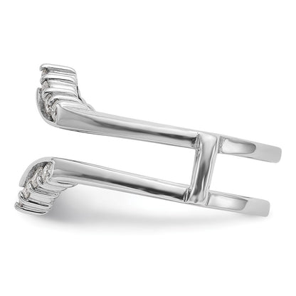 14k White Gold 1/3 Ct. Lab Grown Diamond VS/SI+ G+ Complete Ring Guard