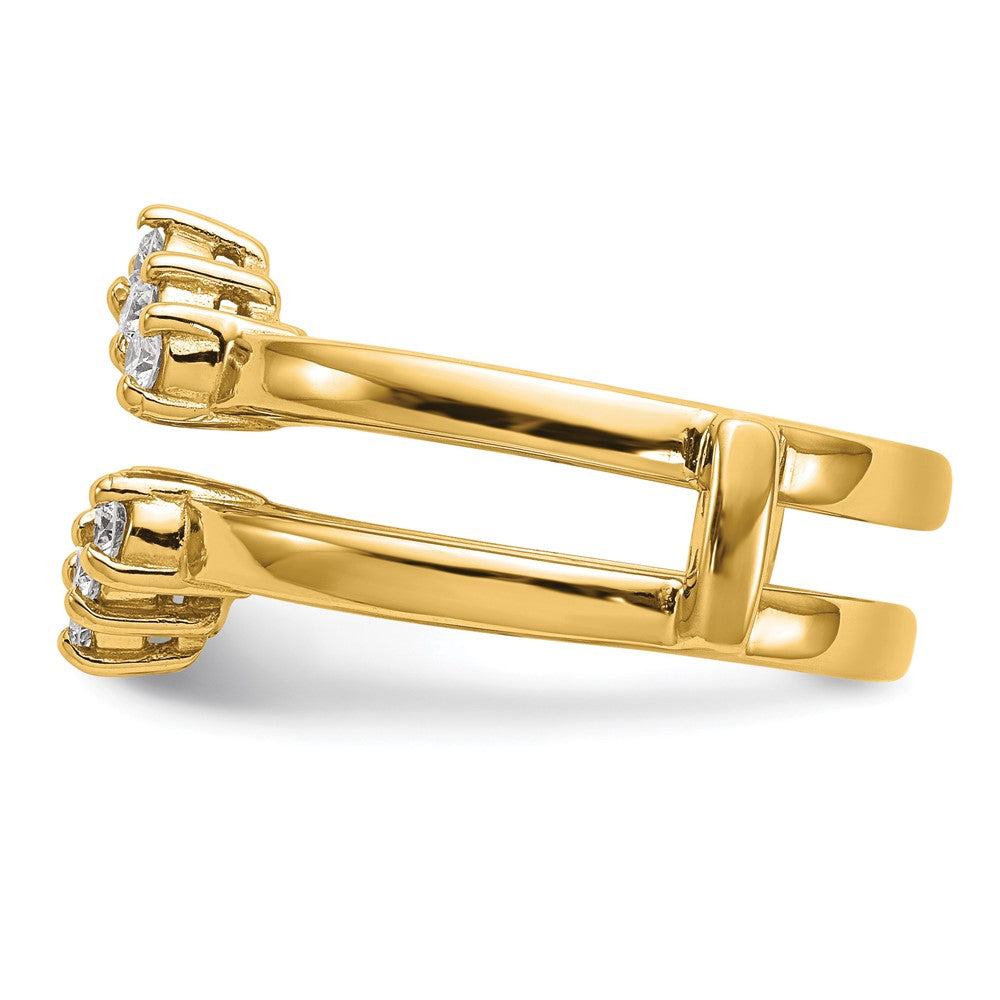 14k Yellow Gold 1/3 Ct. Lab Grown Diamond VS/SI+ G+ Complete Ring Guard