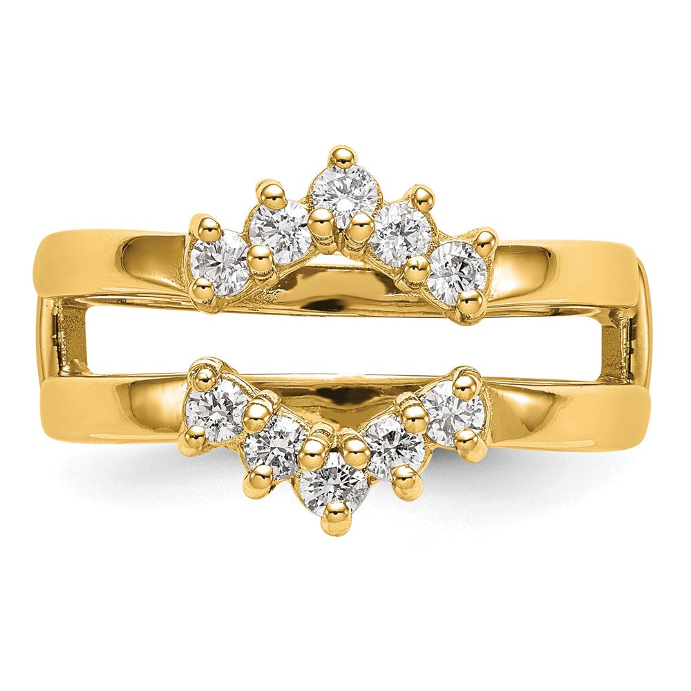 14k Yellow Gold 1/3 Ct. Lab Grown Diamond VS/SI+ G+ Complete Ring Guard