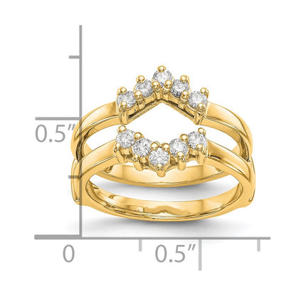 14k Yellow Gold 1/3 Ct. Lab Grown Diamond VS/SI+ G+ Complete Ring Guard