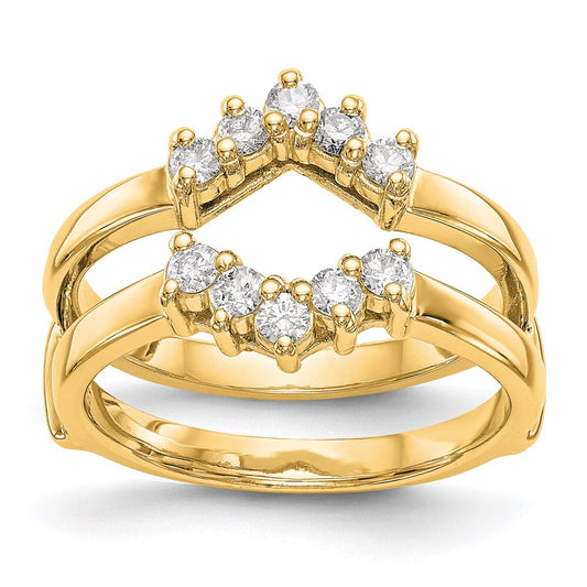 14k Yellow Gold 1/3 Ct. Lab Grown Diamond VS/SI+ G+ Complete Ring Guard
