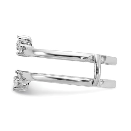 14k White Gold 1/5 Ct. Lab Grown Diamond VS/SI+ G+ Ring Guard