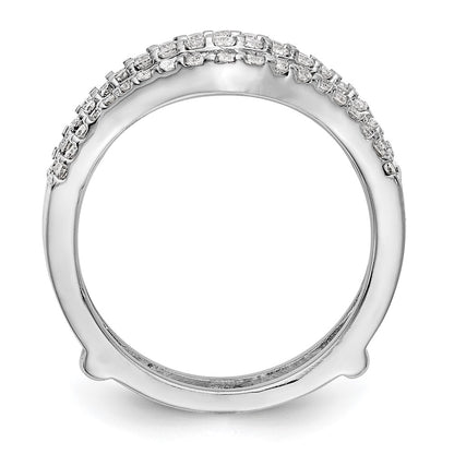 14K White Gold True Origin 5/8 Carat Lab Grown Diamond Vs D E F Ring Guard