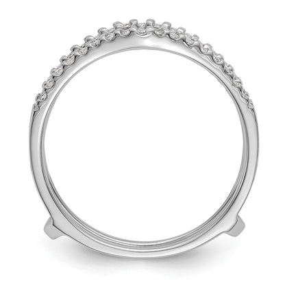 14k White Gold 1/4 Ct. Lab Grown Diamond VS/SI+ G+ Ring Guard