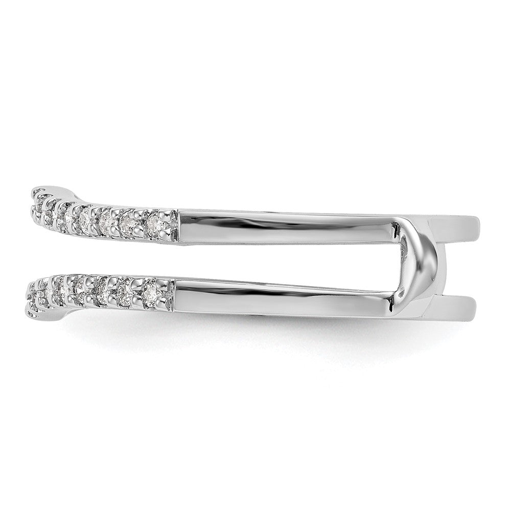 14k White Gold 1/4 Ct. Lab Grown Diamond VS/SI+ G+ Ring Guard