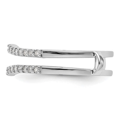 14k White Gold 1/4 Ct. Lab Grown Diamond VS/SI+ G+ Ring Guard