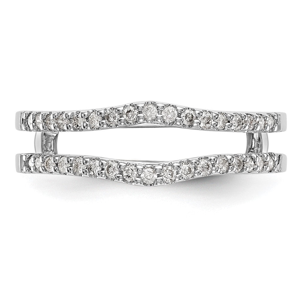 14k White Gold 1/4 Ct. Lab Grown Diamond VS/SI+ G+ Ring Guard