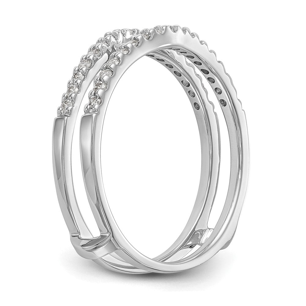 14k White Gold 1/4 Ct. Lab Grown Diamond VS/SI+ G+ Ring Guard