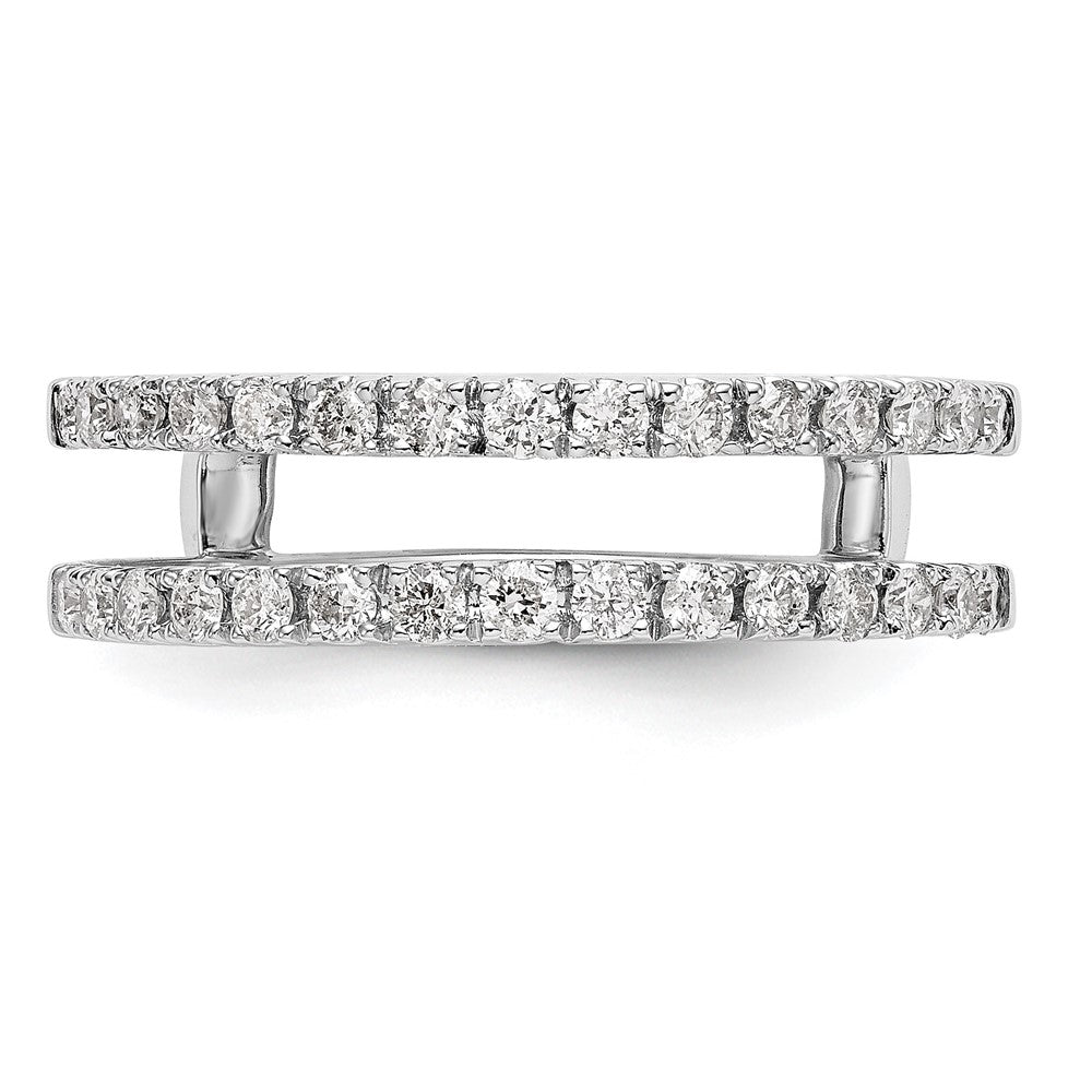 14k White Gold 1/2 Ct. Lab Grown Diamond VS/SI+ G+ Complete Ring Guard