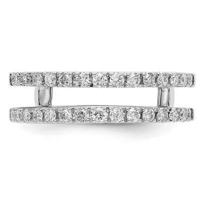 14k White Gold 1/2 Ct. Lab Grown Diamond VS/SI+ G+ Complete Ring Guard