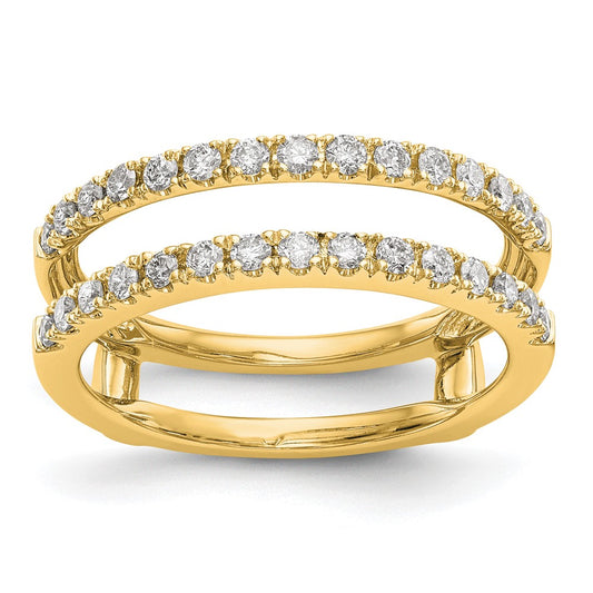 14k Yellow Gold 1/2 Ct. Lab Grown Diamond VS/SI+ G+ Ring Guard