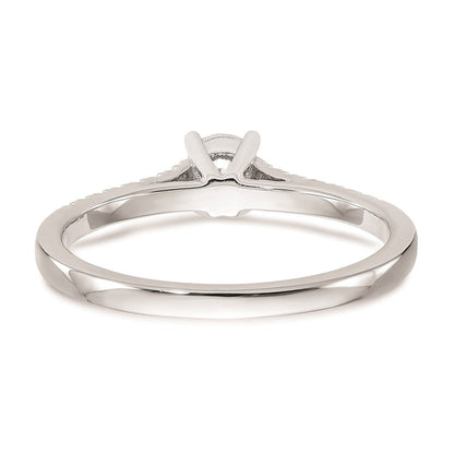 14K White Gold Complete Real Diamond Promise/Engagement Ring