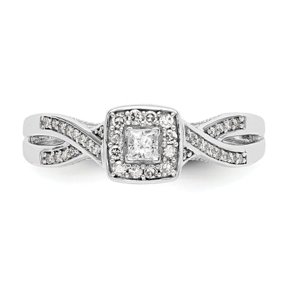 14K White Gold Lab Grown VS/SI+ G+ Diamond Engagement Ring