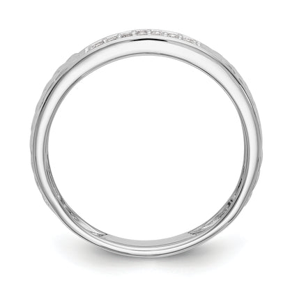 14K White Gold Lab Grown VS/SI+ G+ Diamond Trio Ladies Wedding Band Ring