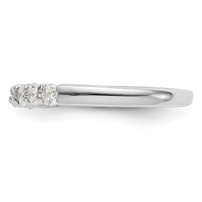 14K White Gold Lab Grown Diamond VS/SI+ G+ 7-Stone Band Ring