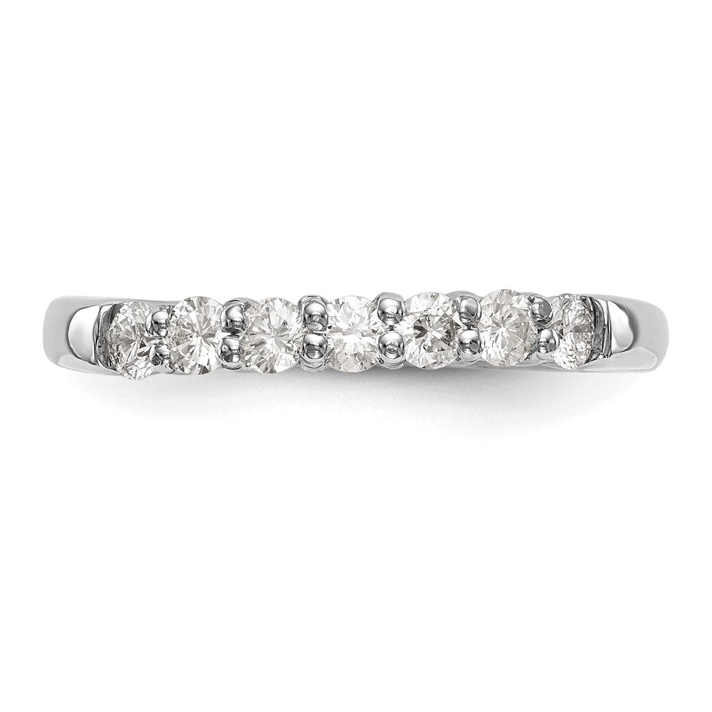 14K White Gold Lab Grown Diamond VS/SI+ G+ 7-Stone Band Ring
