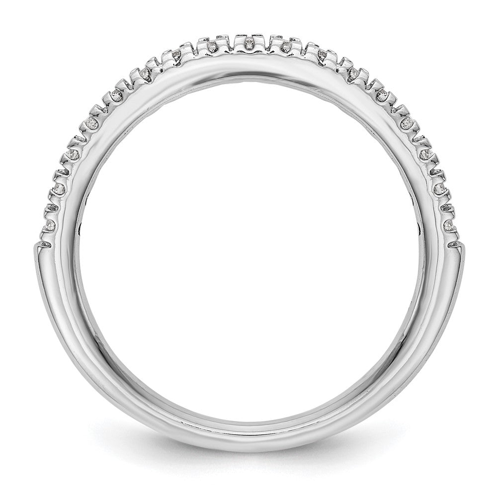 14k White Gold 1/4 Ct. Lab Grown Diamond VS/SI+ G+ Band Ring