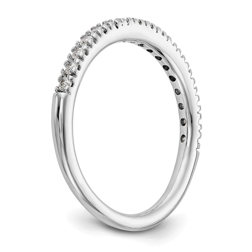 14k White Gold 1/4 Ct. Lab Grown Diamond VS/SI+ G+ Band Ring