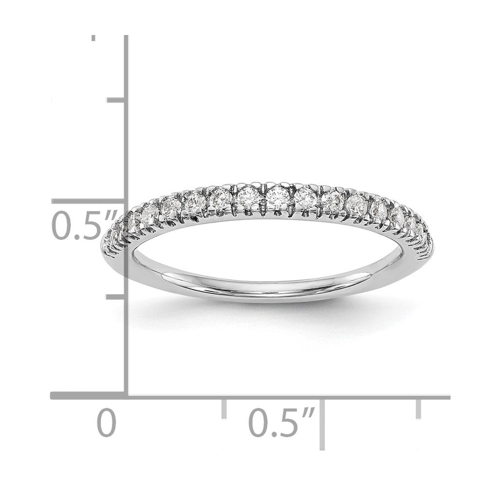 14k White Gold 1/4 Ct. Lab Grown Diamond VS/SI+ G+ Band Ring