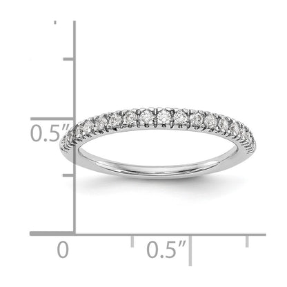 14k White Gold 1/4 Ct. Lab Grown Diamond VS/SI+ G+ Band Ring