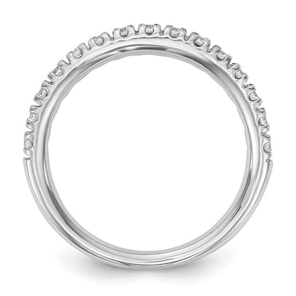 14k White Gold 1/2 Ct. Lab Grown Diamond VS/SI+ G+ Band Ring