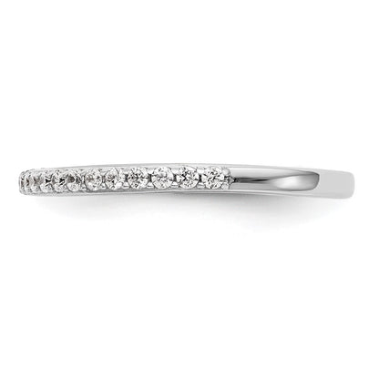 14K White Gold True Origin 1/4 Carat Lab Grown Diamond Vs D E F Band