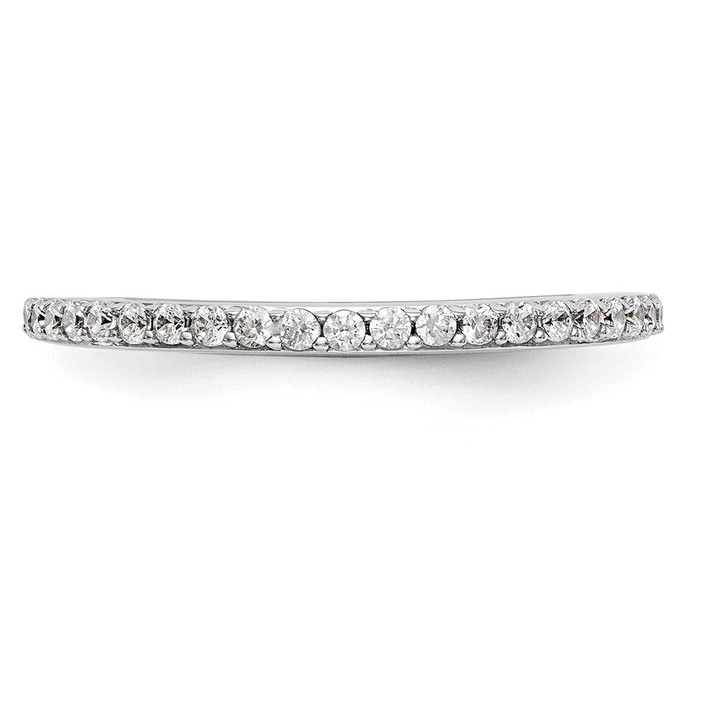 14K White Gold True Origin 1/4 Carat Lab Grown Diamond Vs D E F Band