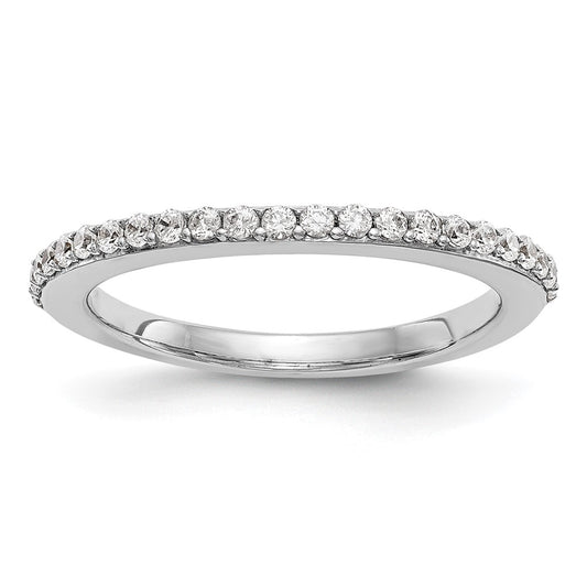 14K White Gold True Origin 1/4 Carat Lab Grown Diamond Vs D E F Band