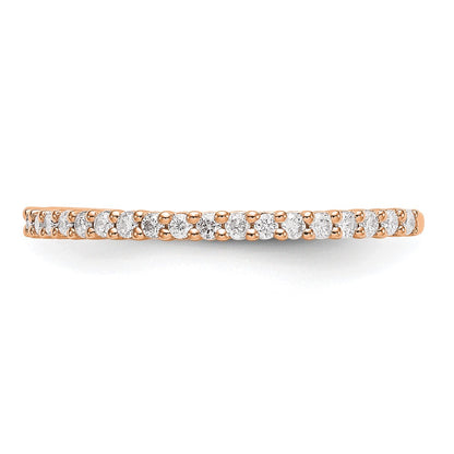 14K Rose Gold Lab Grown VS/SI+ G+ Diamond Band Ring