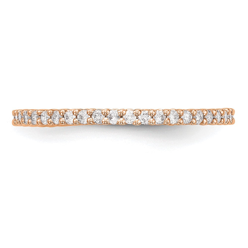 14K Rose Gold Lab Grown VS/SI+ G+ Diamond Band Ring