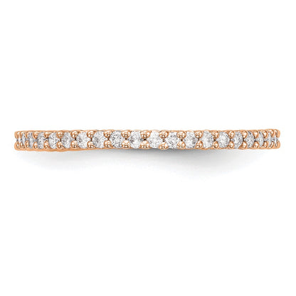 14K Rose Gold Lab Grown VS/SI+ G+ Diamond Band Ring