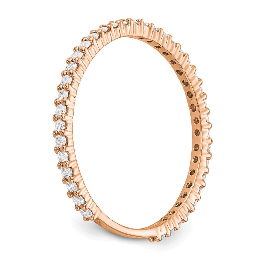 14K Rose Gold Lab Grown VS/SI+ G+ Diamond Band Ring