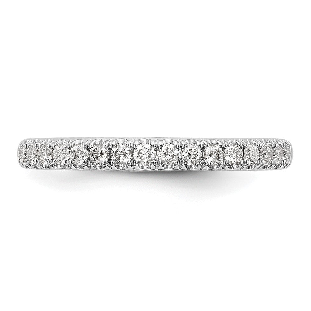14K White Gold True Origin 3/8 Carat Lab Grown Diamond Vs D E F Band