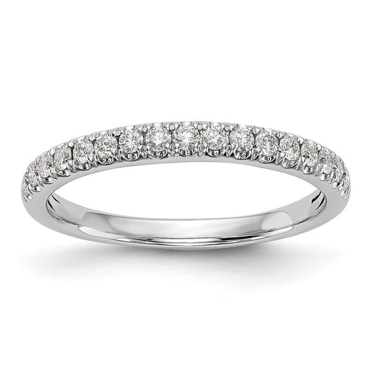 14K White Gold True Origin 3/8 Carat Lab Grown Diamond Vs D E F Band