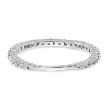 14k White Gold 3/8 Ct. Lab Grown Diamond VS/SI+ G+ Band Ring