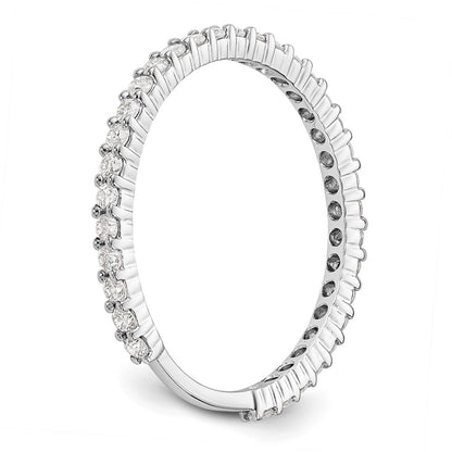 14k White Gold 3/8 Ct. Lab Grown Diamond VS/SI+ G+ Band Ring