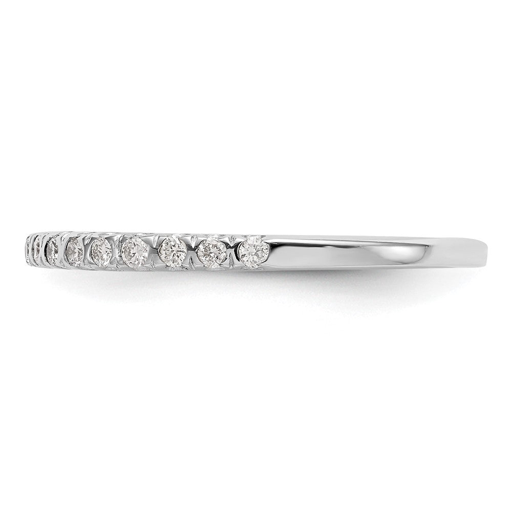 14K White Gold Diamond Band