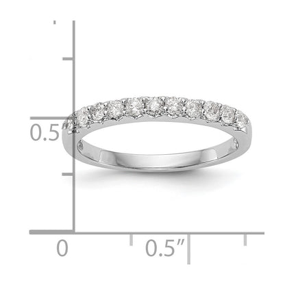 14k White Gold 1/3 Ct. Lab Grown Diamond VS/SI+ G+ Band Ring
