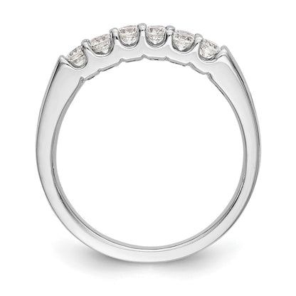 1.00ct. CZ Solid Real 14K White Gold Wedding Band Ring