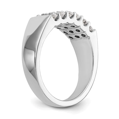 1.00ct. CZ Solid Real 14K White Gold Wedding Band Ring