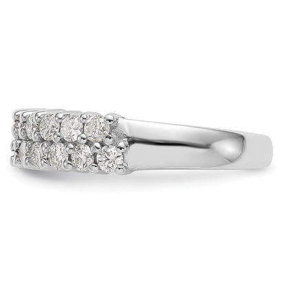 1.00ct. CZ Solid Real 14K White Gold Wedding Band Ring
