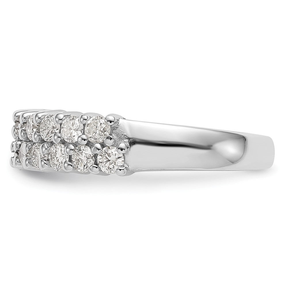 1.00ct. CZ Solid Real 14K White Gold Wedding Band Ring
