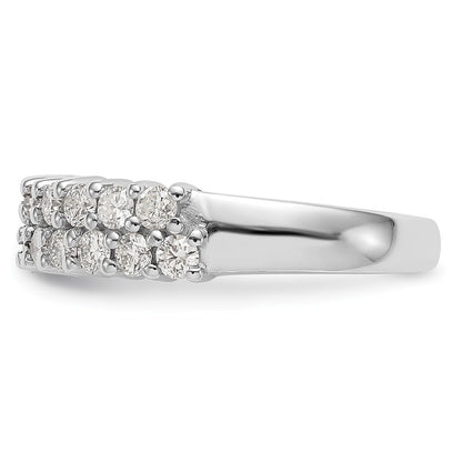 1.00ct. CZ Solid Real 14K White Gold Wedding Band Ring