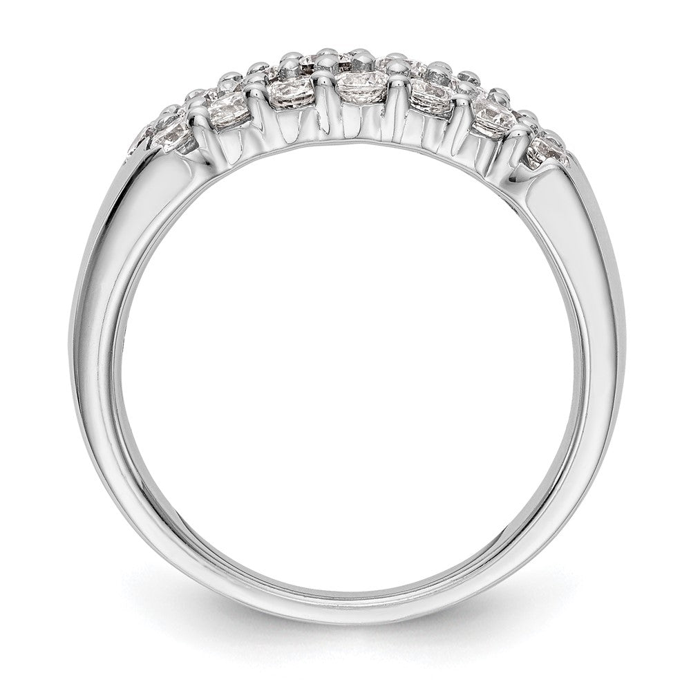 1.20ct. CZ Solid Real 14K White Gold Wedding Band Ring