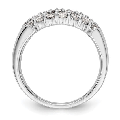 1.20ct. CZ Solid Real 14K White Gold Wedding Band Ring