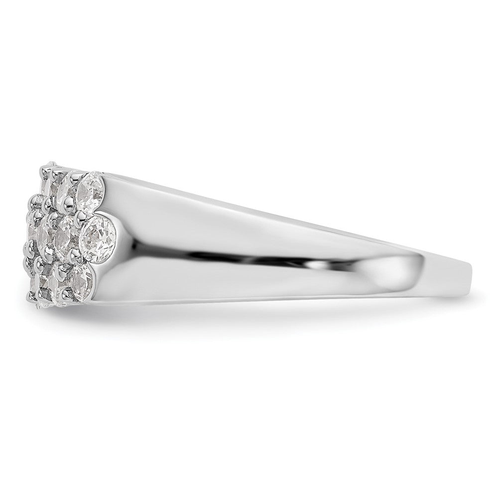 1.20ct. CZ Solid Real 14K White Gold Wedding Band Ring