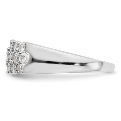 1.20ct. CZ Solid Real 14K White Gold Wedding Band Ring