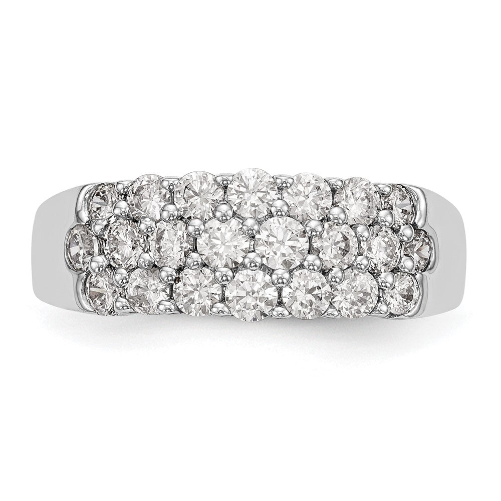 1.20ct. CZ Solid Real 14K White Gold Wedding Band Ring